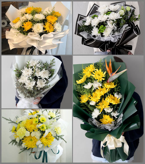 福建福州福清市港头镇梓园村白事花束代送